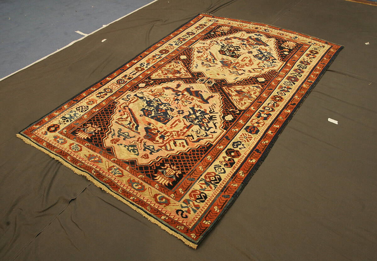 Hand-knotted Caucasian Seychour (Zeikhur) Antique Rug n°:82476077